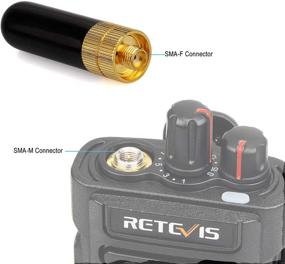 img 2 attached to 📡 High Gain Long Range SMA-F Antenna for BaoFeng UV-5R BF-888S UV-82 UV5RA Retevis RT-5R RT5 RT6 RT29 Arcshell AR-5 Walkie Talkies UHF/VHF Antenna (10 Pack) by Retevis