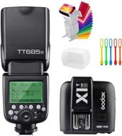 📸 godox tt685o ttl 2.4g gn60 скорость синхронизации 1/8000с speedlite speedlight со вспышкой x1t-o беспроводной передатчик триггера - совместим для камеры olympus panasonic - в комплекте диффузор, фильтр и usb led логотип