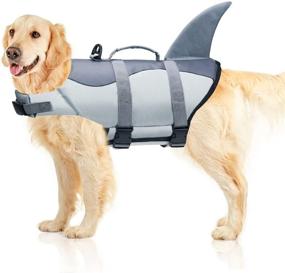 img 3 attached to Malier Dog Life Jacket: Ultra-Durable Ripstop Vest with Adjustable Fit, Superior Buoyancy, and Reliable Rescue Handle for Small to Large Dogs - Perfect for Swimming, Boating, and Water Safety (Gray, X-Small)