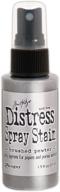 🎨 discover the finely crafted ranger tim holtz distress spray stains bottles, 1.9-ounce in elegant brushed pewter finish logo