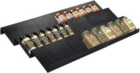 img 4 attached to Artibear 8-24 Inch Kitchen Cabinet Spice Rack Drawer Organizer: Set of 9 Expandable Drawer Trays