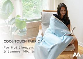 img 3 attached to 🌬️ Stay Cool and Comfortable: AM Cooling Blankets for Hot Sleepers, Summer Nights, and Sweating Reduction. Ultra Soft, Breathable Throw for Sofa, Bed, or Camping Use