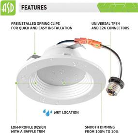 img 1 attached to 💡 ASD Retrofit 4 Inch LED Recessed Lighting