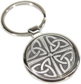 img 4 attached to 🔑 Celtic Stainless Pewter Ireland Keychain - Authentic Irish Design