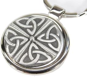 img 3 attached to 🔑 Celtic Stainless Pewter Ireland Keychain - Authentic Irish Design