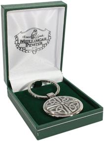 img 2 attached to 🔑 Celtic Stainless Pewter Ireland Keychain - Authentic Irish Design