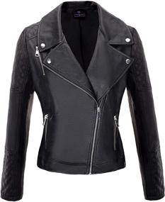img 4 attached to Womens Leather Jacket Motorcycle Leather