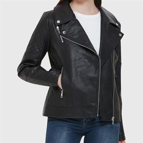 img 1 attached to Womens Leather Jacket Motorcycle Leather