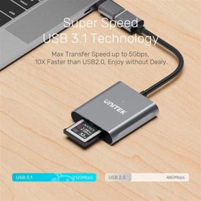 img 1 attached to 📸 Unitek XQD Card Reader: USB 3.1 Type A Portable Aluminum Adapter for Sony Lexar Nikon Cards