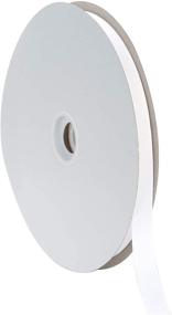 img 3 attached to 🎀 Berwick Offray 5/8" White Grosgrain Ribbon - 100 Yards Roll for Crafting and Decorations