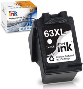 img 4 attached to 🖨️ High-Quality St@r Ink Remanufactured Cartridge for HP 63 XL Black: Compatible with DeskJet, Envy, and OfficeJet Printer Models - 1 Pack