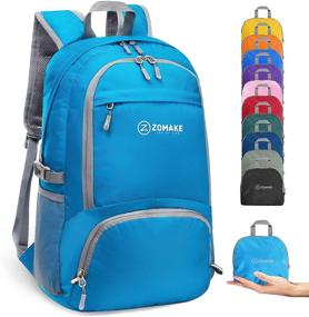 img 4 attached to 🎒 Рюкзак ZOMAKE легкий и складной - прочные повседневные рюкзаки для любителей активного отдыха на свежем воздухе