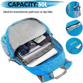 img 2 attached to 🎒 Рюкзак ZOMAKE легкий и складной - прочные повседневные рюкзаки для любителей активного отдыха на свежем воздухе