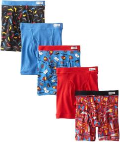 img 1 attached to Little Boys' Boxer Briefs Pack of 5 by Fruit of the Loom