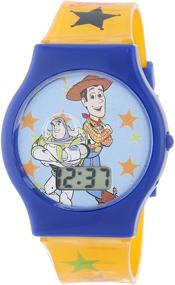 img 2 attached to 🌈 Disney Kids' TY1095 Toy Story Watch: Fun, Vibrant Yellow Plastic Band for Little Disney Fans!