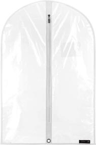 img 4 attached to 👶 Hangerworld Clear 30-inch Showerproof Coat Garment Clothes Carry Cover Bags - Ideal for Kids, Babies, and Toddlers - Enhanced Protection