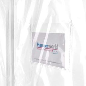 img 1 attached to 👶 Hangerworld Clear 30-inch Showerproof Coat Garment Clothes Carry Cover Bags - Ideal for Kids, Babies, and Toddlers - Enhanced Protection