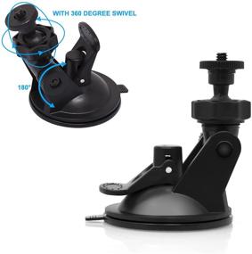 img 3 attached to 🧲 Wall Mount Suction Cup Bracket for Wyze Cam V3, Wyze Cam Pan, Oculus Sensor, HTC Vive Base Station, Arlo, 360-Degree Swivel Adjustable Indoor/Outdoor Bracket with Washable Silica Gel (2 Pack)