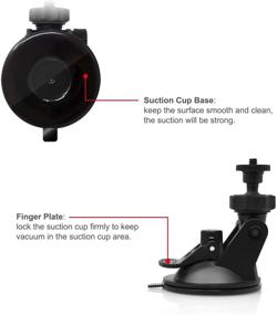 img 1 attached to 🧲 Wall Mount Suction Cup Bracket for Wyze Cam V3, Wyze Cam Pan, Oculus Sensor, HTC Vive Base Station, Arlo, 360-Degree Swivel Adjustable Indoor/Outdoor Bracket with Washable Silica Gel (2 Pack)