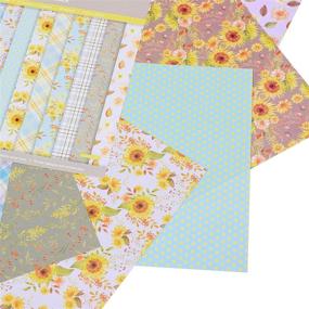 img 1 attached to 🌻 ZIIVARD 24 Sheets Autumn Is Here Scrapbooking Paper Pads - Sunflower Pattern, 6x6 Inches, Single-Sided Backgrounds for Gifts, Packing, Photo Albums (Autumn is Here Series)