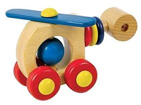 img 1 attached to Elegant Baby Wooden Toy Helicopter