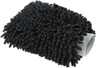 chemical guys mic498 black microfiber wash mitt: premium quality for automotive detailing, 1 pack logo