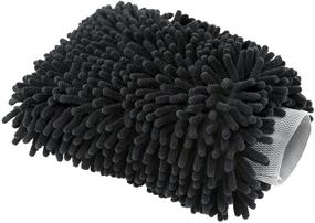 img 4 attached to Chemical Guys MIC498 Black Microfiber Wash Mitt: Premium Quality for Automotive Detailing, 1 Pack