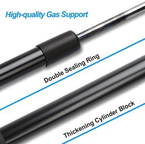 img 1 attached to 🚗 High-Quality Gas Springs Struts for Nissan Frontier/Navara D40/Pathfinder/Xterra 2004-2018 - 2pcs