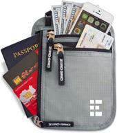 zero grid blocking concealed passport travel accessories for travel wallets logo