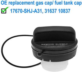 img 1 attached to SMARTISAN Gas Cap - Compatible with Honda Acura & More: Replaces 17670-SHJ-A31, 31637 10837