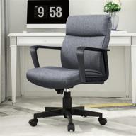 gray fabric executive office chair with layered body pillows, ergonomic design, contoured lumbar support, heavy duty computer chair logo