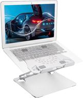 💻 tobefort laptop stand: ergonomic aluminum mount for desk, adjustable notebook stand compatible with macbook, dell xps & more 10-17" laptops (silver) logo