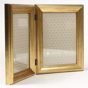 img 2 attached to 📸 Lawrence Frames 5x7 Hinged Double Sutter Burnished Gold Picture Frame: Captivating Elegance for Your Precious Moments