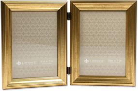 img 3 attached to 📸 Lawrence Frames 5x7 Hinged Double Sutter Burnished Gold Picture Frame: Captivating Elegance for Your Precious Moments