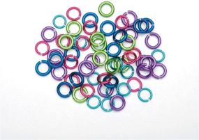 img 1 attached to 🌟 Dazzling Darice Jump Rings Aluminum Assorted Brights 10mm (3-Pack): A Must-Have for Crafters!