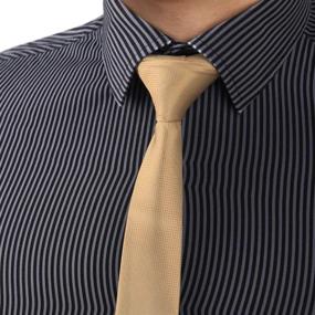 img 3 attached to 👔 Microfiber Necktie for Men's Fashion Checker with Box - Dan Smith