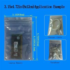 img 3 attached to 🛡️ Daarcin Anti Static Bags - ESD Bags, Pack of 100 Mixed Sizes Antistatic Resealable Bags for 3.5 Hard Drives, 2.5 Solid State Drives with Labels - ESD Shielding Bags for Various Electronic Devices.