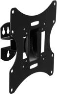 📺 mount-it! mi-4501l tv wall mount bracket for 42" lcd, led, plasma, 4k, 3d tv screens - swivel, tilt, 66 lbs capacity, black logo