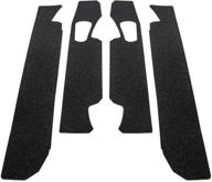 red hound auto door entry guards scratch shield 2017-2019 compatible with ford f-250 f-350 super duty crew cab 4pc paint protector threshold kit: ultimate door protection for your ford truck logo