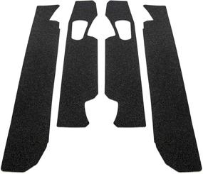 img 4 attached to Red Hound Auto Door Entry Guards Scratch Shield 2017-2019 Compatible with Ford F-250 F-350 Super Duty Crew Cab 4pc Paint Protector Threshold Kit: Ultimate Door Protection for Your Ford Truck