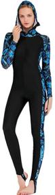 img 2 attached to 👙 Micosuza Women's Full Body Swimsuit - Full Coverage One Piece Rash Guard with Long Legs and Sleeves