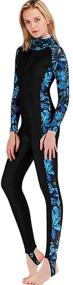 img 3 attached to 👙 Micosuza Women's Full Body Swimsuit - Full Coverage One Piece Rash Guard with Long Legs and Sleeves