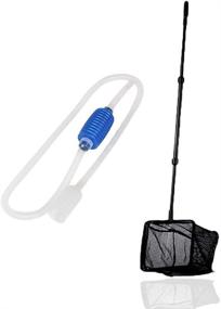 img 4 attached to 🐠 Houkr Aquarium Fish Tank Clean Tools: 6-in-1 Adjustable Cleaning Kit & Fish Tank Gravel Cleaner Siphon for Water Changing and Sand Cleaning