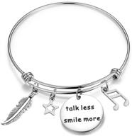 😊 kuiyai talk less smile more bracelet: hamilton broadway gifts - a beautiful reminder to embrace positivity logo