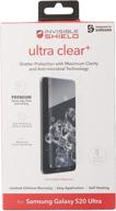 zagg invisibleshield ultra clear plus для samsung galaxy s20 ultra - защитное стекло дружественное к чехлу - модель: 200204838 логотип