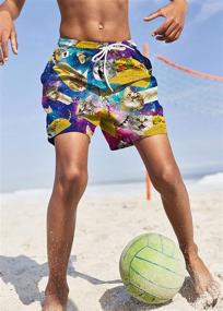 img 2 attached to TUONROAD Trunks Pineapple Shorts 11 12T Boys' Clothing via Swim
