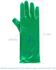 img 3 attached to 👑 Girls' Accessories for Princess Birthday, Wedding, Holiday and Special Occasions - Including Gloves