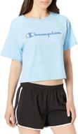 champion womens cropped white medium outdoor recreation for climbing logo