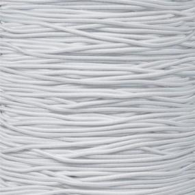 img 3 attached to 1/16 Inch Elastic Cord for Beading and Crafting - Stretch String, Made in USA - Available in 10, 25, 50, 100, and 1300 Feet