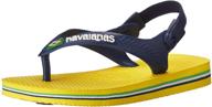 сандалии havaianas brazil для младенцев и мальчиков дошкольного возраста: стильная обувь! логотип